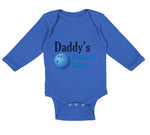 Long Sleeve Bodysuit Baby Daddy's Dad Father Bowling Buddy Dad Father's Day A - Cute Rascals