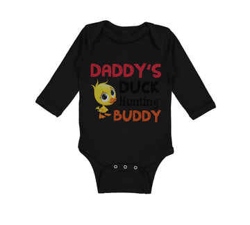 Long Sleeve Bodysuit Baby Daddy's Dad Father Duck Hunting Buddy Dad Father's Day