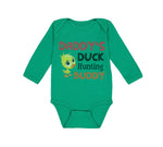 Long Sleeve Bodysuit Baby Daddy's Dad Father Duck Hunting Buddy Dad Father's Day - Cute Rascals