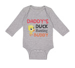 Long Sleeve Bodysuit Baby Daddy's Dad Father Duck Hunting Buddy Dad Father's Day - Cute Rascals