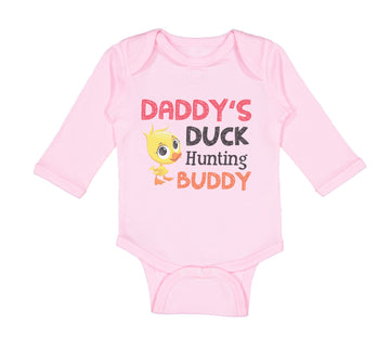 Long Sleeve Bodysuit Baby Daddy's Dad Father Duck Hunting Buddy Dad Father's Day