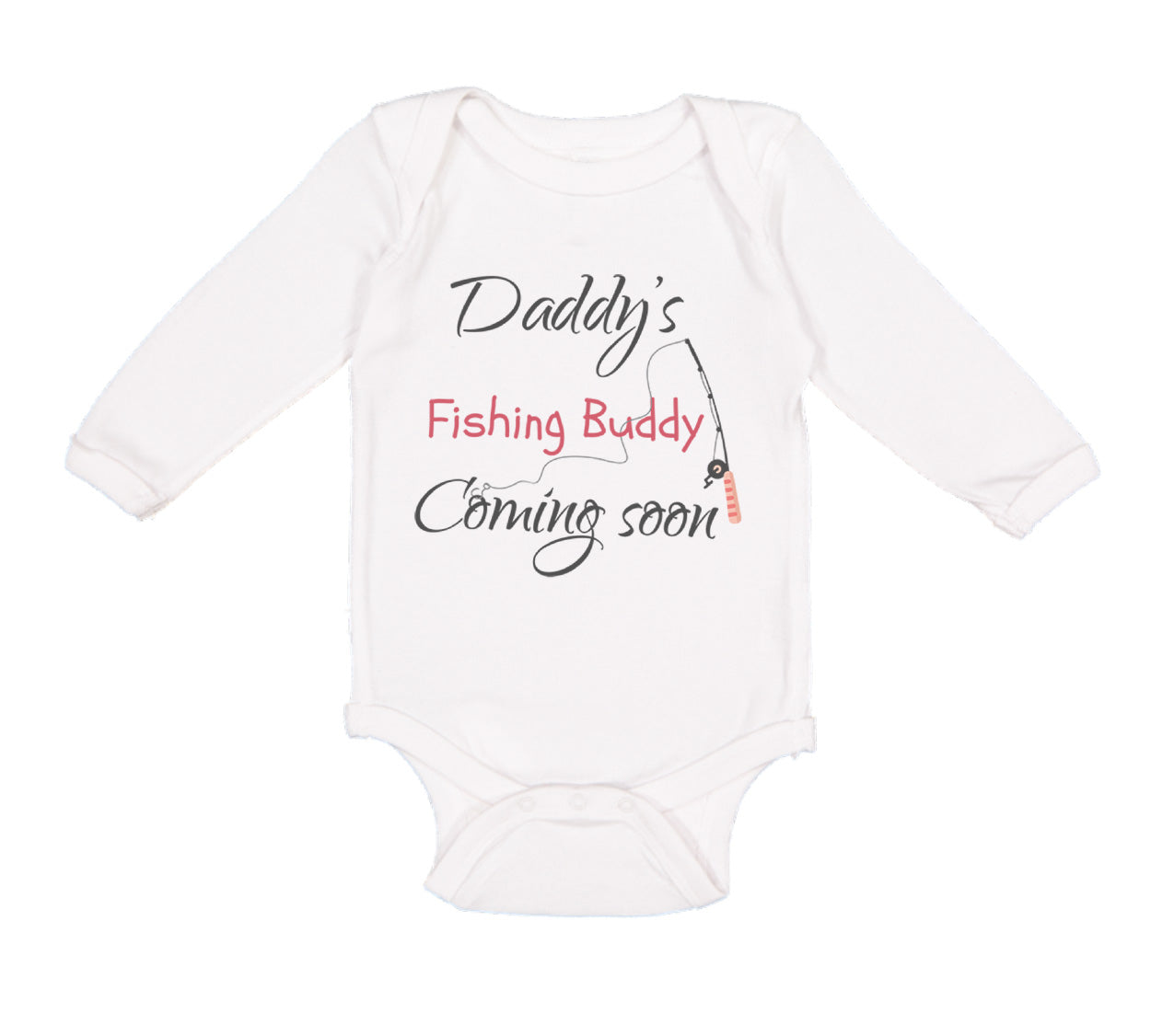 Cute Rascals® Long Sleeve Bodysuit Baby Daddy's Dad Fishing Buddy