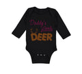 Long Sleeve Bodysuit Baby Daddy's Little Deer Hunting Hunter Boy & Girl Clothes