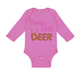 Long Sleeve Bodysuit Baby Daddy's Little Deer Hunting Hunter Boy & Girl Clothes