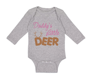 Long Sleeve Bodysuit Baby Daddy's Little Deer Hunting Hunter Boy & Girl Clothes