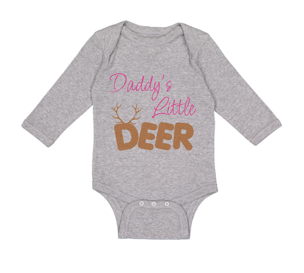 Long Sleeve Bodysuit Baby Daddy's Little Deer Hunting Hunter Boy & Girl Clothes - Cute Rascals