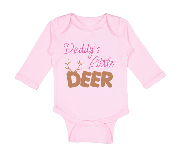 Long Sleeve Bodysuit Baby Daddy's Little Deer Hunting Hunter Boy & Girl Clothes - Cute Rascals