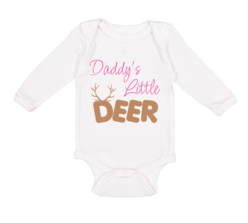 Long Sleeve Bodysuit Baby Daddy's Little Deer Hunting Hunter Boy & Girl Clothes