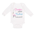 Long Sleeve Bodysuit Baby Daddy's Dad Little Fishing Princess Father's Cotton - Cute Rascals