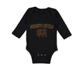 Long Sleeve Bodysuit Baby Daddy's Dad Little Ace Disc Golf Father's Cotton