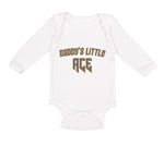 Long Sleeve Bodysuit Baby Daddy's Dad Little Ace Disc Golf Father's Cotton - Cute Rascals