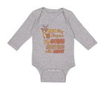 Long Sleeve Bodysuit Baby Pack My Diapers I'M Going Hunting with Daddy Cotton