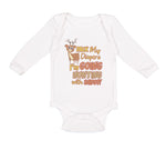 Long Sleeve Bodysuit Baby Pack My Diapers I'M Going Hunting with Daddy Cotton