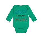 Long Sleeve Bodysuit Baby Sassy like My Daddies Gay Lgbtq Dad Father's Day
