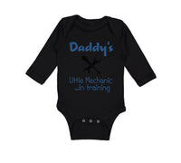 Long Sleeve Bodysuit Baby Daddy's Little Mechanic in Training Dad Father's Day - Cute Rascals
