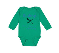 Long Sleeve Bodysuit Baby Daddy's Little Mechanic in Training Dad Father's Day - Cute Rascals