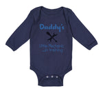 Long Sleeve Bodysuit Baby Daddy's Little Mechanic in Training Dad Father's Day - Cute Rascals