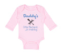 Long Sleeve Bodysuit Baby Daddy's Little Mechanic in Training Dad Father's Day
