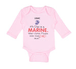 Long Sleeve Bodysuit Baby My Dad Is A Marine What Super Power Does Your Dad Have