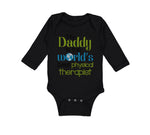 Long Sleeve Bodysuit Baby Daddy World's Therapist Dad Father's Cotton - Cute Rascals