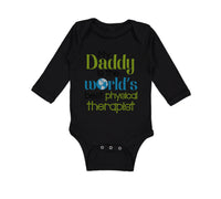 Long Sleeve Bodysuit Baby Daddy World's Therapist Dad Father's Cotton - Cute Rascals