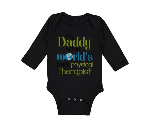 Long Sleeve Bodysuit Baby Daddy World's Therapist Dad Father's Cotton - Cute Rascals