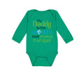 Long Sleeve Bodysuit Baby Daddy World's Therapist Dad Father's Cotton