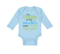 Long Sleeve Bodysuit Baby Daddy World's Therapist Dad Father's Cotton