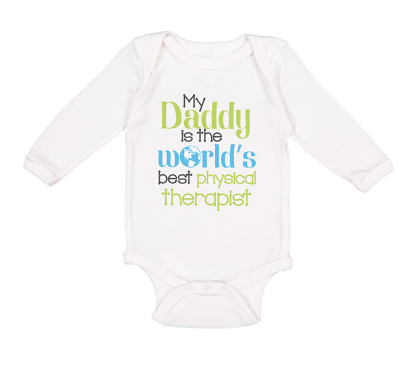 Long Sleeve Bodysuit Baby Daddy World's Therapist Dad Father's Cotton - Cute Rascals