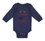 Long Sleeve Bodysuit Baby My Daddy Faster Your Race Car Dad Father's Cotton
