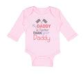 Long Sleeve Bodysuit Baby My Daddy Faster Your Race Car Dad Father's Cotton