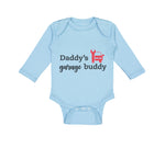 Long Sleeve Bodysuit Baby Daddy's Garage Buddy Mechanic Dad Father's Day Cotton - Cute Rascals