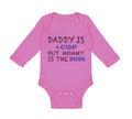 Long Sleeve Bodysuit Baby Daddy Cop Mommy Boss Dad Father's Day Funny Cotton