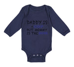 Long Sleeve Bodysuit Baby Daddy Cop Mommy Boss Dad Father's Day Funny Cotton - Cute Rascals