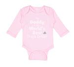 Long Sleeve Bodysuit Baby Daddy Is World's Best Truck Driver Dad Father's Day - Cute Rascals