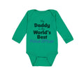 Long Sleeve Bodysuit Baby My Daddy World's Police Officer Enforcement Cotton