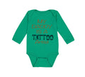 Long Sleeve Bodysuit Baby My Daddy Is A Tattoo Artist Dad Father's Day Cotton