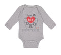 Long Sleeve Bodysuit Baby Trust Me My Dad Is A Doctor Dad Father's Day Cotton
