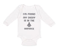Long Sleeve Bodysuit Baby I'M Proud My Daddy Is in The Airforce Dad Father's Day