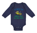 Long Sleeve Bodysuit Baby My Dad Is The World's Best Tow Truck Driver Cotton