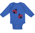 Long Sleeve Bodysuit Baby 2 Black and Red Ladybugs Boy & Girl Clothes Cotton