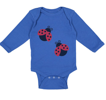 Long Sleeve Bodysuit Baby 2 Black and Red Ladybugs Boy & Girl Clothes Cotton