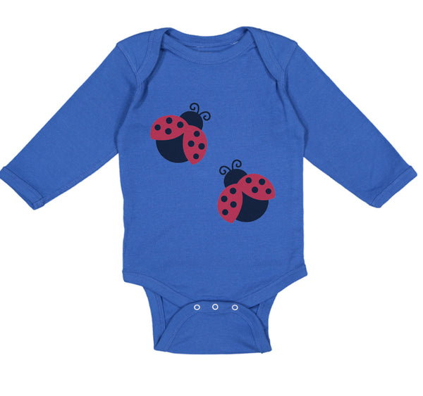 Long Sleeve Bodysuit Baby 2 Black and Red Ladybugs Boy & Girl Clothes Cotton - Cute Rascals