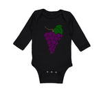 Long Sleeve Bodysuit Baby Purple Grapes Boy & Girl Clothes Cotton