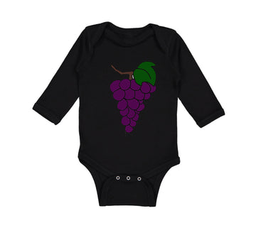 Long Sleeve Bodysuit Baby Purple Grapes Boy & Girl Clothes Cotton