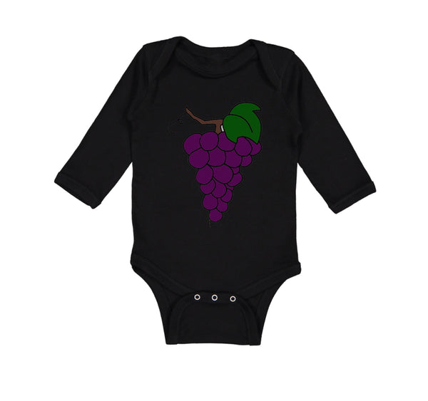 Long Sleeve Bodysuit Baby Purple Grapes Boy & Girl Clothes Cotton