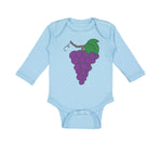 Long Sleeve Bodysuit Baby Purple Grapes Boy & Girl Clothes Cotton
