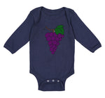 Long Sleeve Bodysuit Baby Purple Grapes Boy & Girl Clothes Cotton