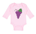 Long Sleeve Bodysuit Baby Purple Grapes Boy & Girl Clothes Cotton