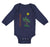 Long Sleeve Bodysuit Baby Palm Trees Sun Palm Springs Ocean Sea Life Cotton